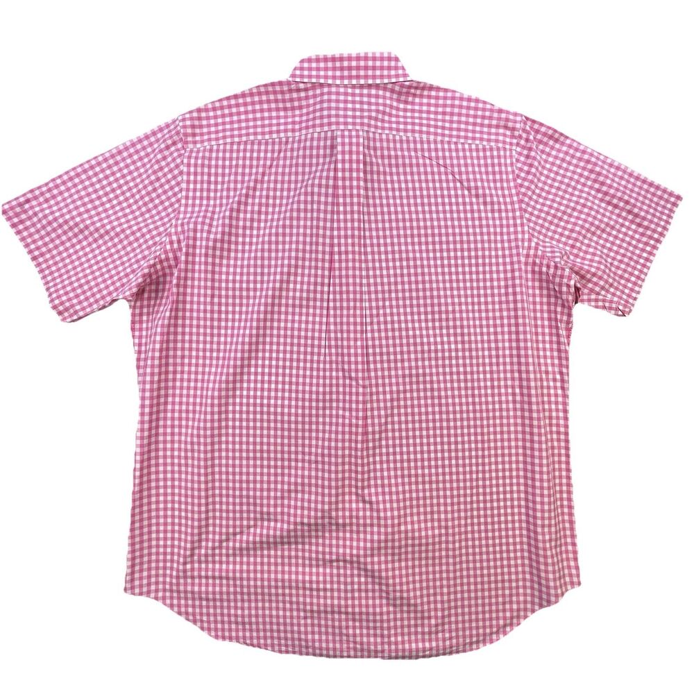 Polo Ralph Lauren Shirt Mens XLT Pink White Gingham Check Custom Fit Oxford OCBD - Picture 5 of 7